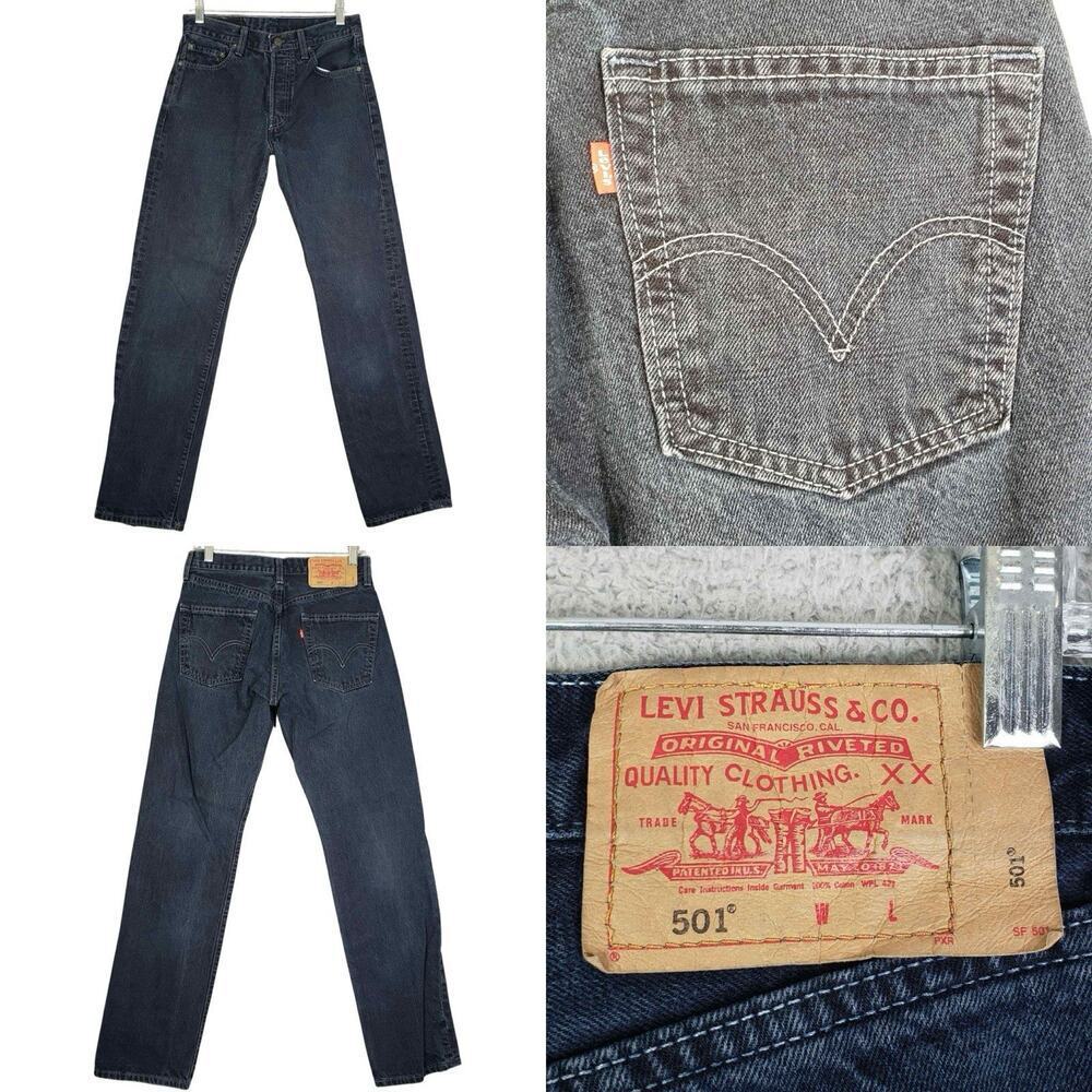 VTG 90's Levi's XX 501 Button Fly Jeans Men’s Size 29x32 Made in USA Flaw